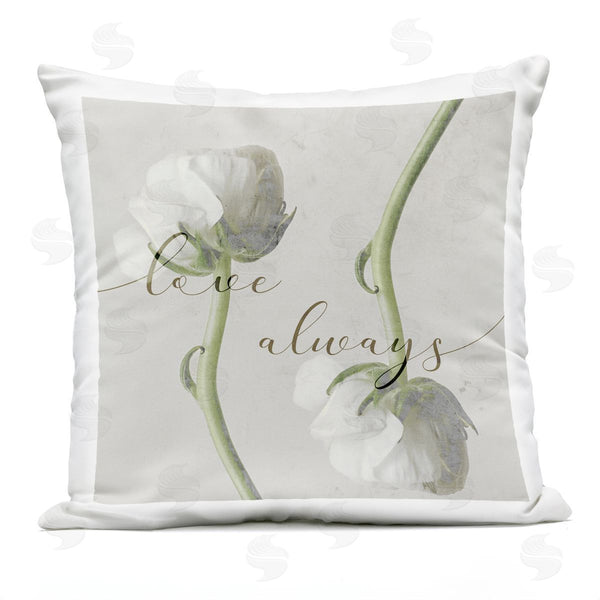 Stupell Industries Stupell Studio | Love Always Rose Blossoms Printed Throw Pillow