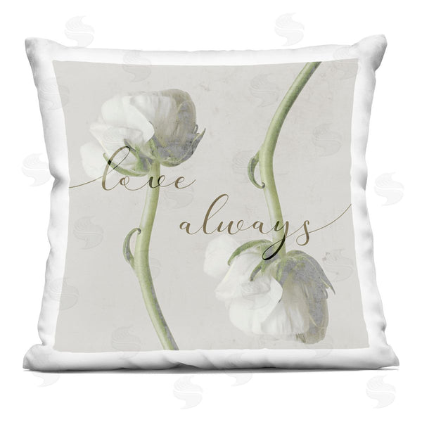 stupell industries Stupell Studio | Love Always Rose Blossoms Printed Throw Pillow