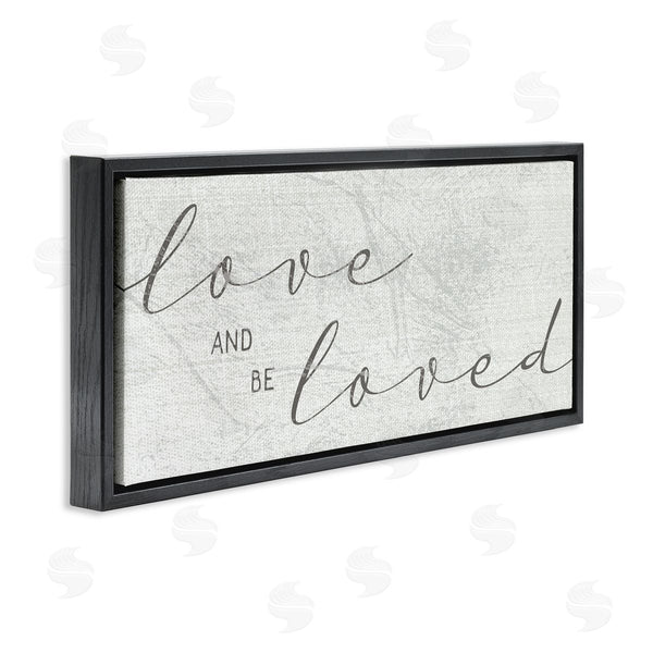 Stupell Industries Stupell Studio | Love And Be Loved Phrase Charming Cursive Text