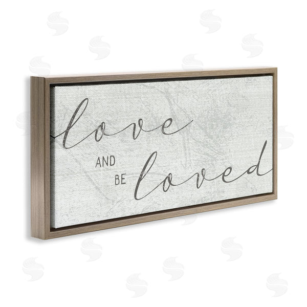 Stupell Industries Stupell Studio | Love And Be Loved Phrase Charming Cursive Text