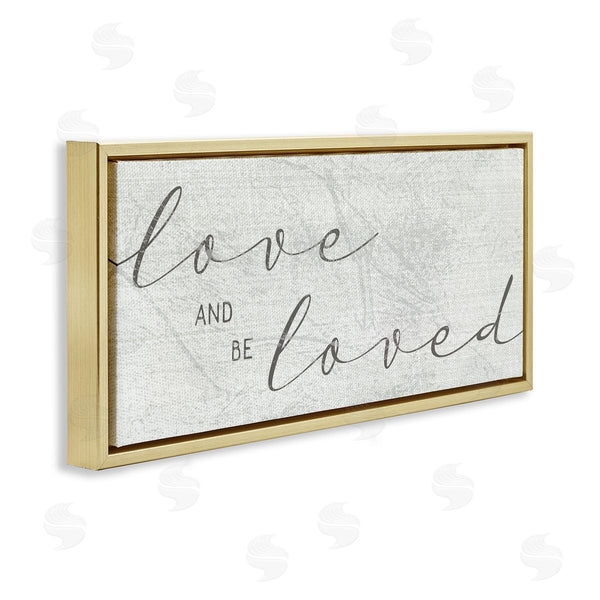 Stupell Industries Stupell Studio | Love And Be Loved Phrase Charming Cursive Text
