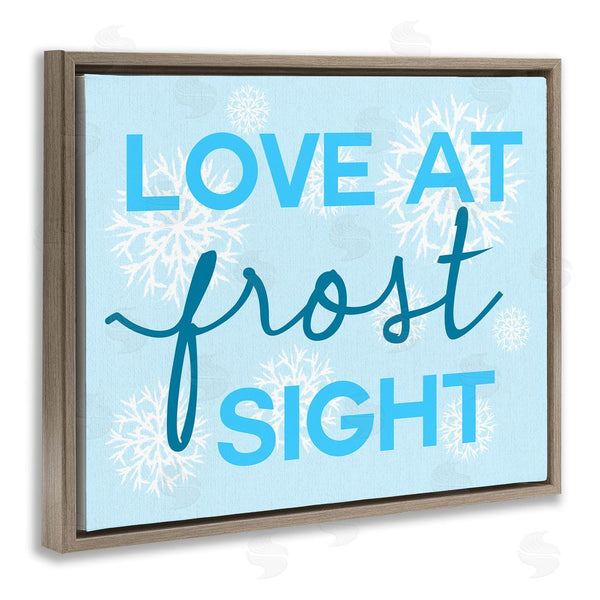 Stupell Industries Stupell Studio | Love At Frost Sight Pun Wall Art