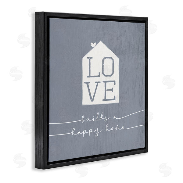 Stupell Industries Stupell Studio | Love Builds Happy Homes Rustic Blue