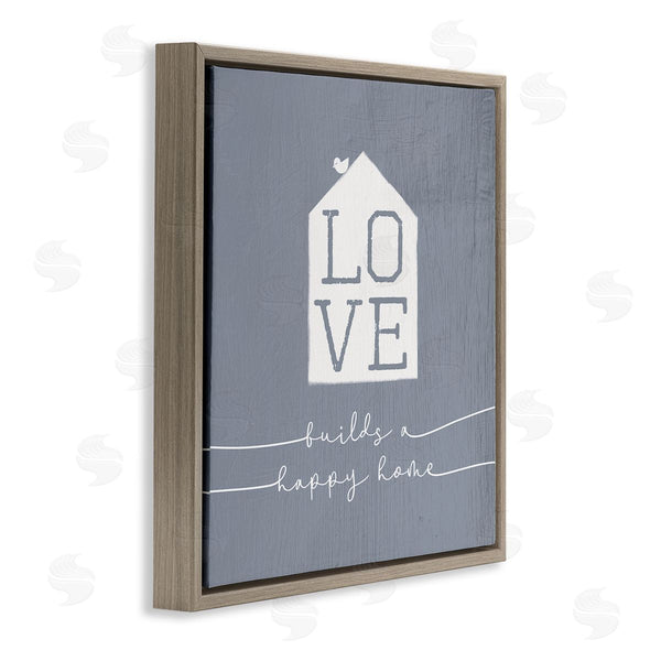 Stupell Industries Stupell Studio | Love Builds Happy Homes Rustic Blue