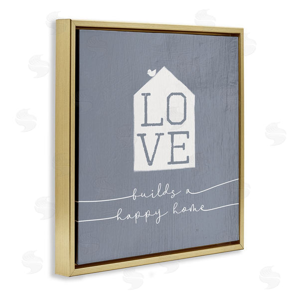 Stupell Industries Stupell Studio | Love Builds Happy Homes Rustic Blue