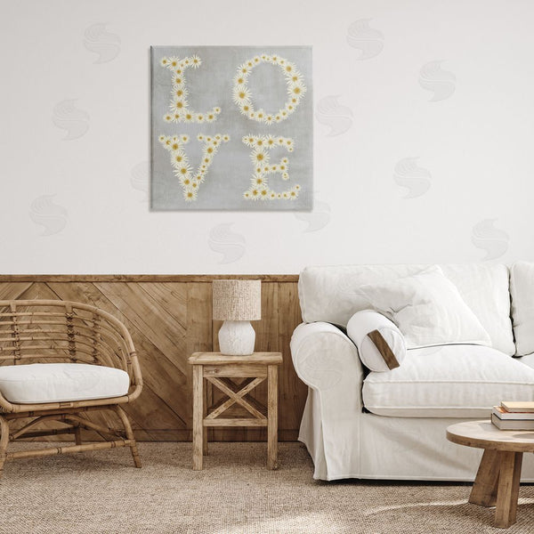 Stupell Industries Stupell Studio | Love Daisy Typography Wall Art