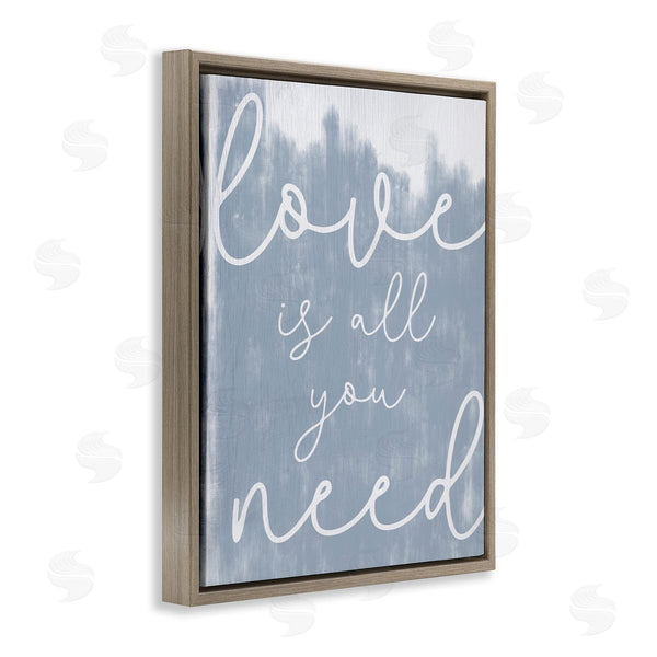 Stupell Industries Stupell Studio | Love Is All You Blue Wall Art