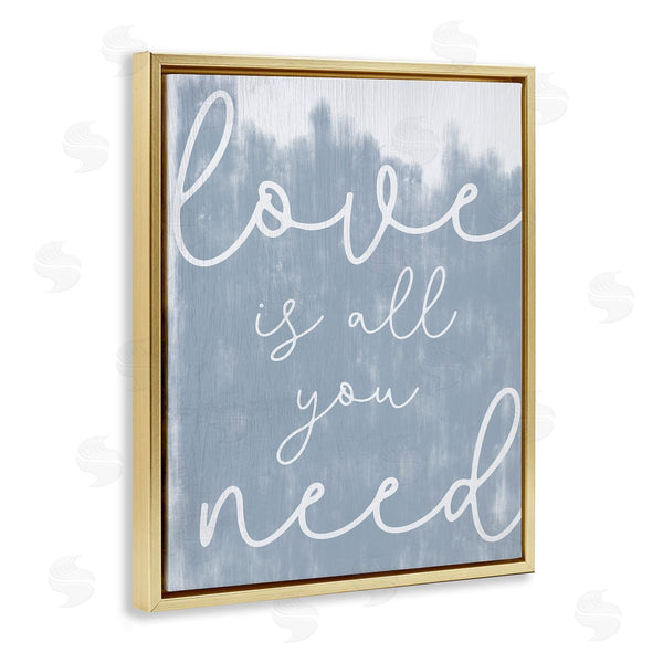 Stupell Industries Stupell Studio | Love Is All You Blue Wall Art