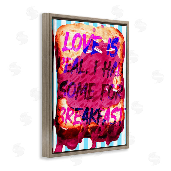 Stupell Industries Stupell Studio | Love Is Real Breakfast