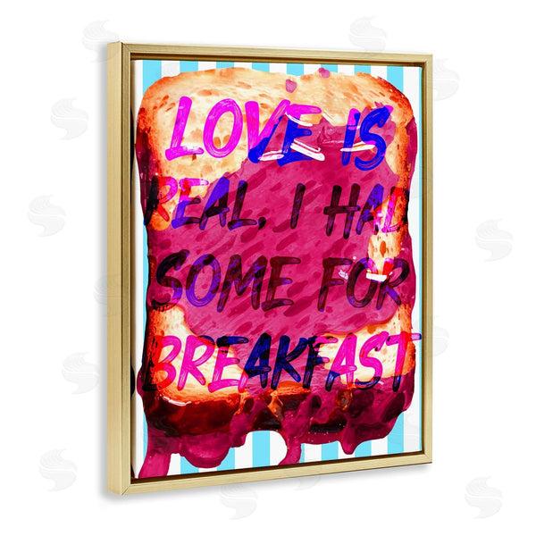 Stupell Industries Stupell Studio | Love Is Real Breakfast