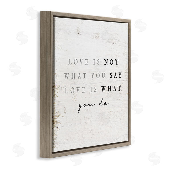 Stupell Industries Stupell Studio | Love Is What You Do Phrase Wall Art