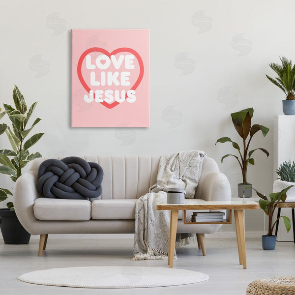 Stupell Industries Stupell Studio | Love Like Jesus Heart Wall Art