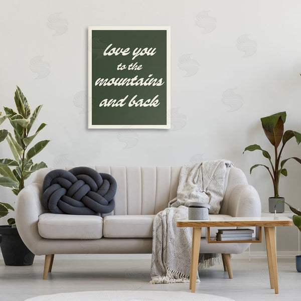 Stupell Industries Stupell Studio | Love Mountains & Back Wall Art
