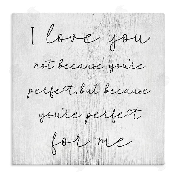 stupell industries Stupell Studio | Love Not Perfect Inspirational Romance