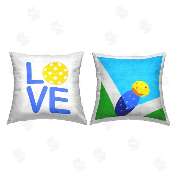 Stupell Industries Stupell Studio | Love Wiffle Ball Modern Sports Printed Throw Pillow Set