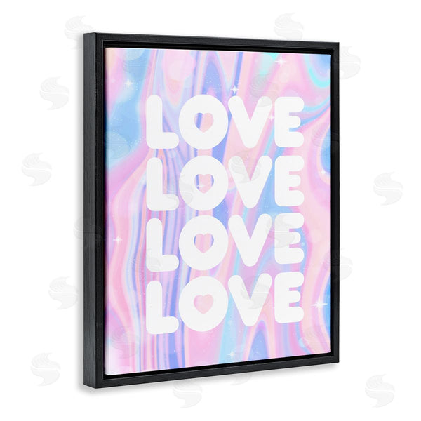 Stupell Industries Stupell Studio | Love With Wavy Pastels Wall Art