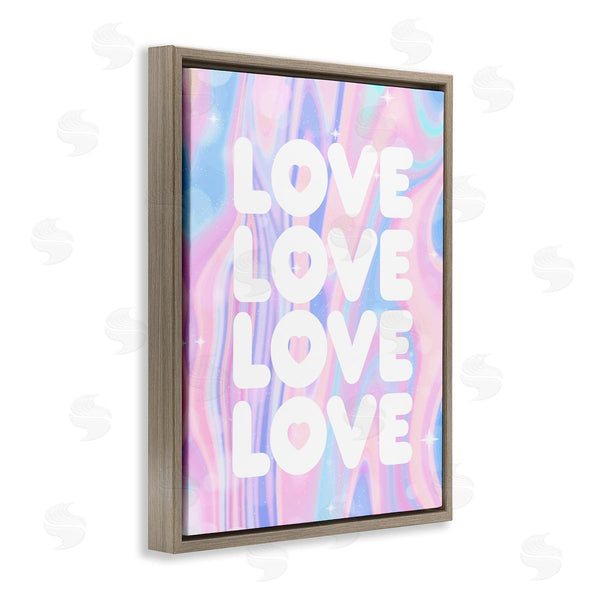 Stupell Industries Stupell Studio | Love With Wavy Pastels Wall Art