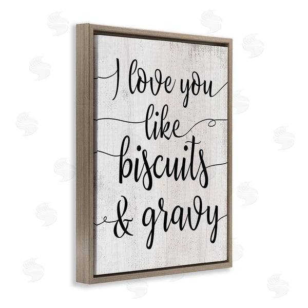 Stupell Industries Stupell Studio | Love You Like Biscuits & Gravy Romantic Sentiment