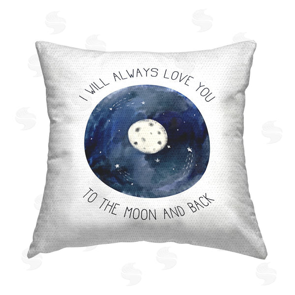 Stupell Industries Stupell Studio | Love You Moon & Back Printed Throw Pillow