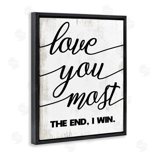 Stupell Industries Stupell Studio | Love You Most Rustic Word Design
