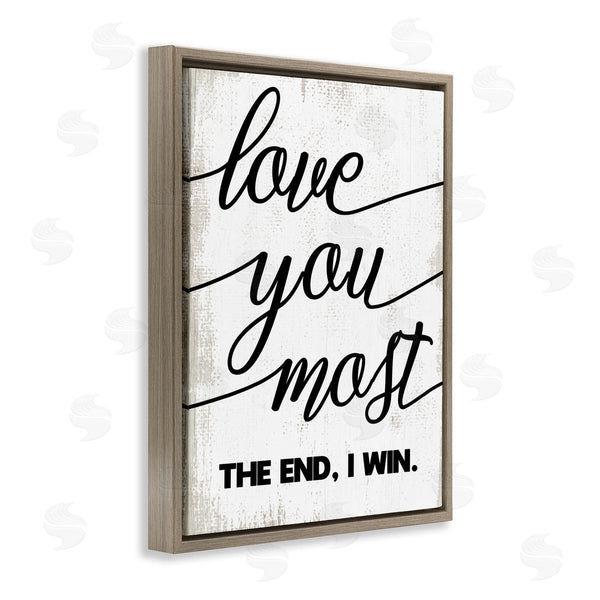 Stupell Industries Stupell Studio | Love You Most Rustic Word Design