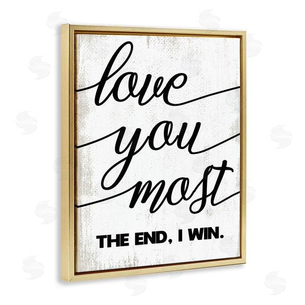 Stupell Industries Stupell Studio | Love You Most Rustic Word Design