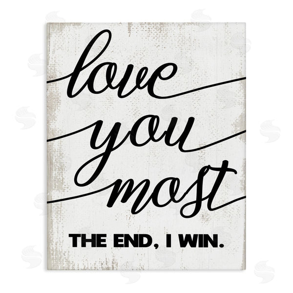stupell industries Stupell Studio | Love You Most Rustic Word Design