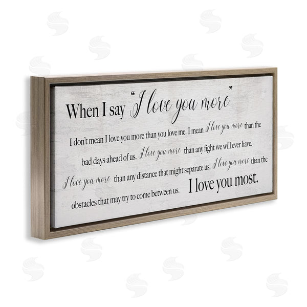 Stupell Industries Stupell Studio | Love You Most Sentiments Wall Art