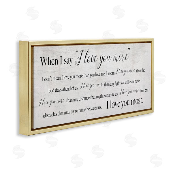 Stupell Industries Stupell Studio | Love You Most Sentiments Wall Art