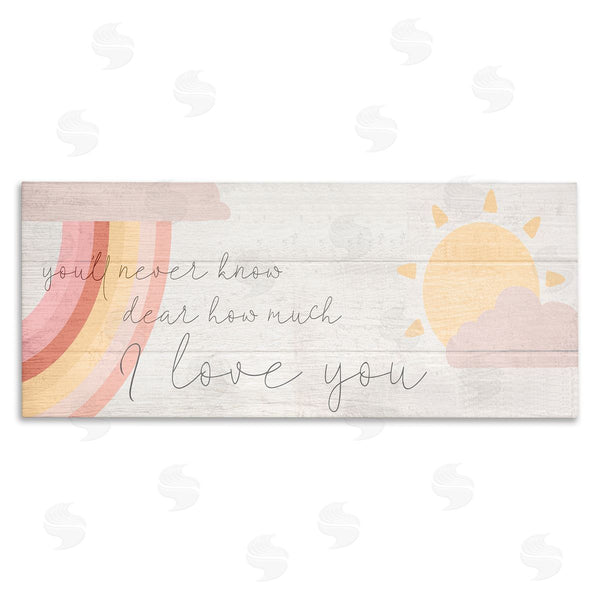 stupell industries Stupell Studio | Love You Pink Rainbow Phrase Wall Art
