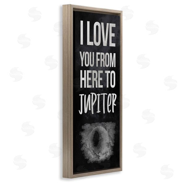 Stupell Industries Stupell Studio | Love You To Jupiter Romantic Phrase