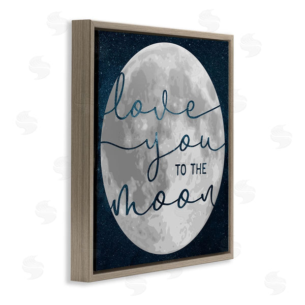 Stupell Industries Stupell Studio | Love You To Moon Lunar Night Sky Constellations