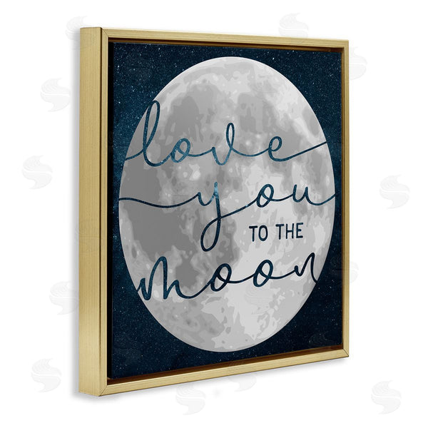 Stupell Industries Stupell Studio | Love You To Moon Lunar Night Sky Constellations