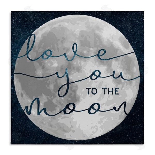 stupell industries Stupell Studio | Love You To Moon Lunar Night Sky Constellations