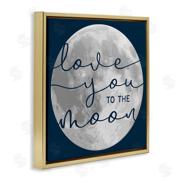 Stupell Industries Stupell Studio | Love You To Moon Night Sky