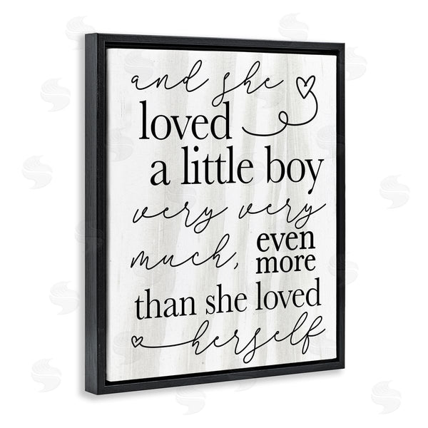 Stupell Industries Stupell Studio | Loved A Little Boy Phrase Family Home Sentiments