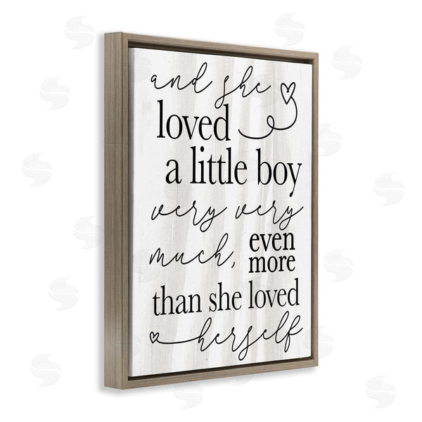 Stupell Industries Stupell Studio | Loved A Little Boy Phrase Family Home Sentiments
