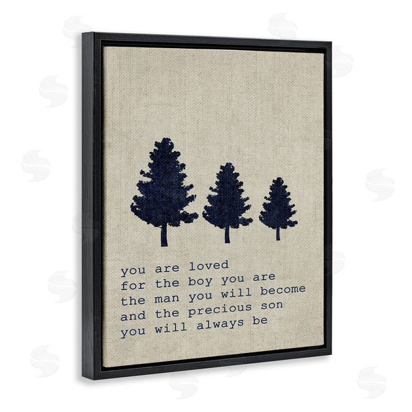 Stupell Industries Stupell Studio | Loved Son Phrase With Trees