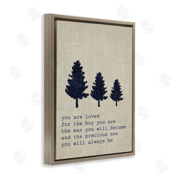 Stupell Industries Stupell Studio | Loved Son Phrase With Trees