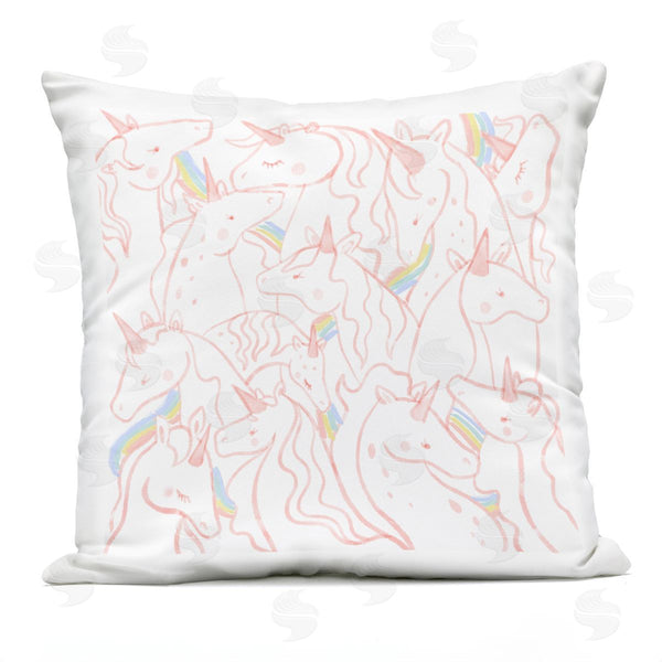 Stupell Industries Stupell Studio | Magical Unicorn Rainbow Printed Throw Pillow