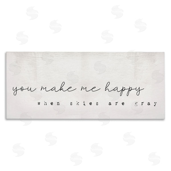 stupell industries Stupell Studio | Make Me Happy Quote Charming Romantic Rustic
