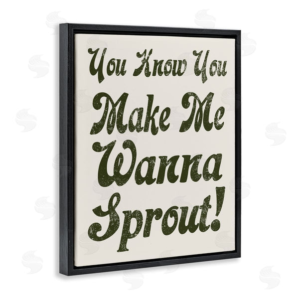 Stupell Industries Stupell Studio | Make Me Wanna Sprout Retro Gardener Typography Wall Art