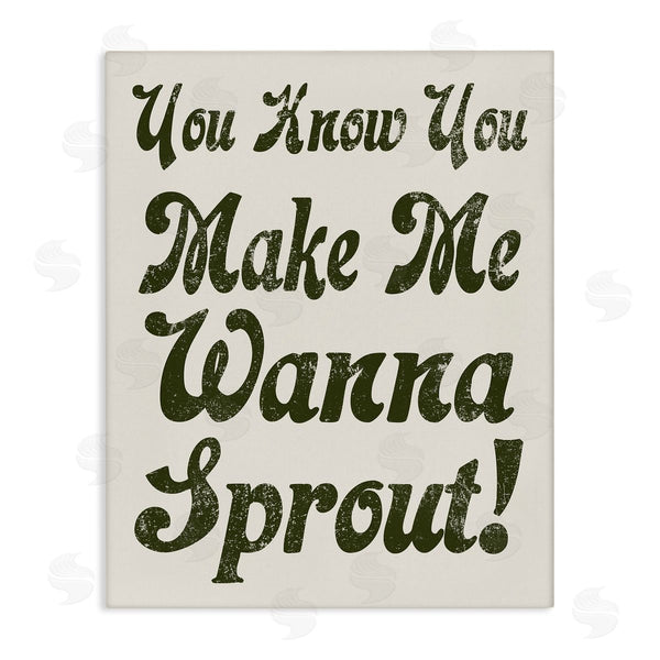 stupell industries Stupell Studio | Make Me Wanna Sprout Retro Gardener Typography Wall Art