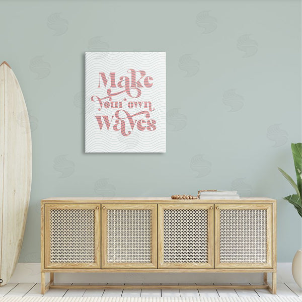 Stupell Industries Stupell Studio | Make Your Own Waves Groovy Patterned Stripes Wall Art