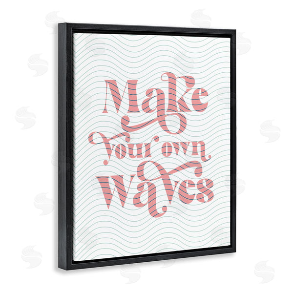 Stupell Industries Stupell Studio | Make Your Own Waves Groovy Patterned Stripes Wall Art