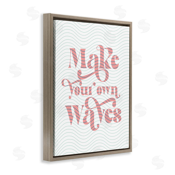 Stupell Industries Stupell Studio | Make Your Own Waves Groovy Patterned Stripes Wall Art