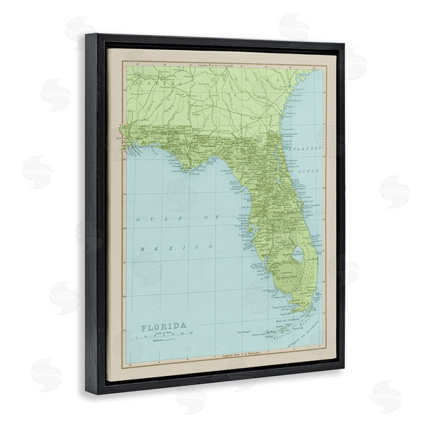 Stupell Industries Stupell Studio | Map Of Florida Classical State Border