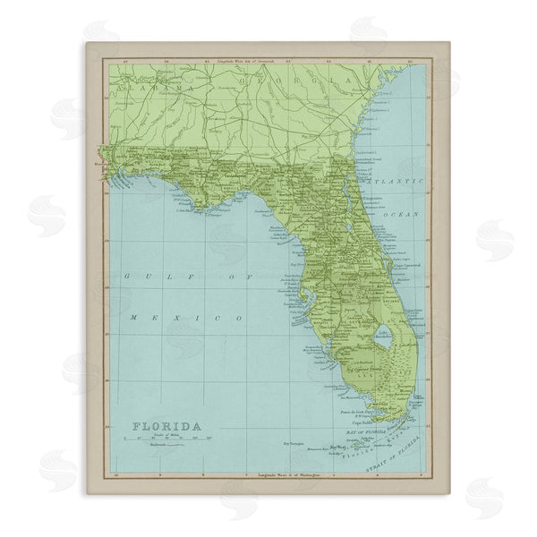 stupell industries Stupell Studio | Map Of Florida Classical State Border