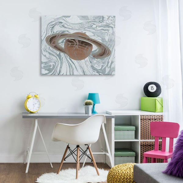 Stupell Industries Stupell Studio | Marble Pattern Planet Wall Art