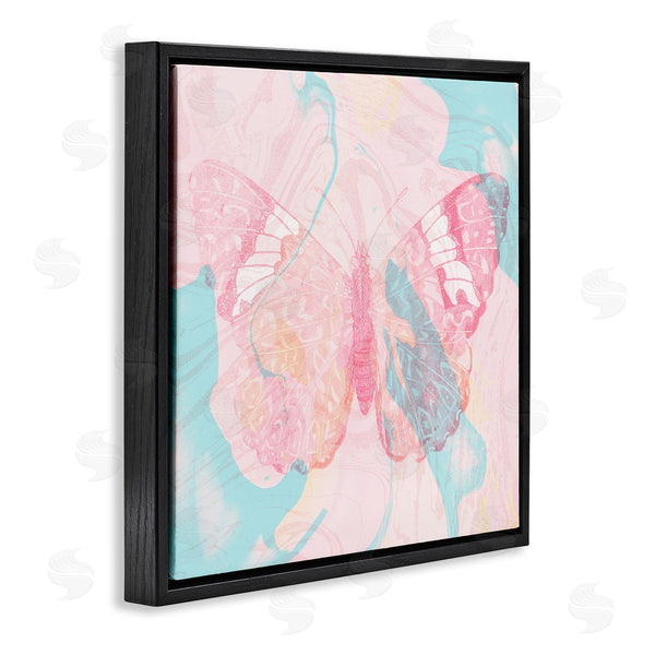Stupell Industries Stupell Studio | Marbled Pastel Butterfly Wall Art